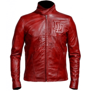 Daredevil Red Faux Leather Jacket