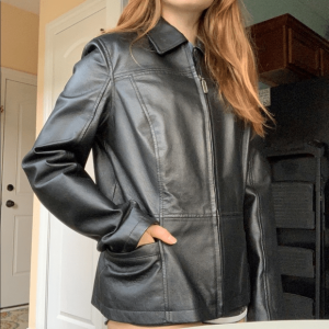 Croft Barrow Womens Leather Jacket