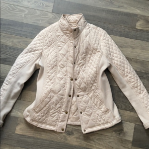 Cream Faux Leather Jacket