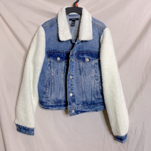 Forever 21 Denim Sherpa Jacket