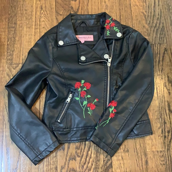Urban Republic Black Faux Leather Jacket