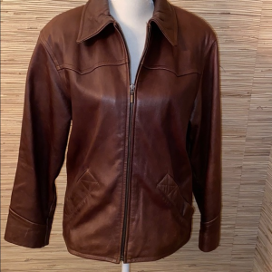 Colebrook Co Brown Leather Jacket