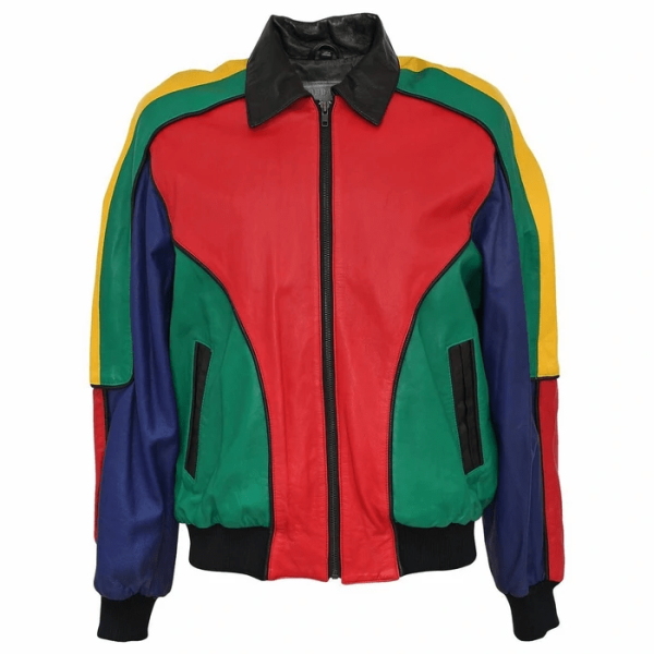 North Beach Multicolor Faux Leather Jacket