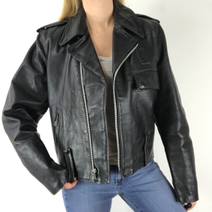 Harley Davidson Vintage Black Leather Jacket