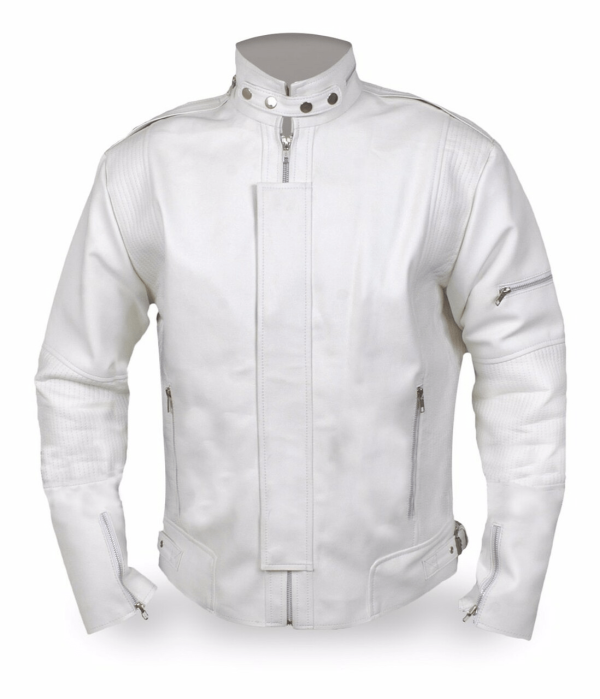 Daft Punk Electroma White Faux Leather Jacket