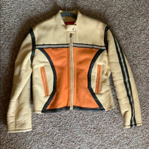 Walter Davoucci Orange Leather Jacket