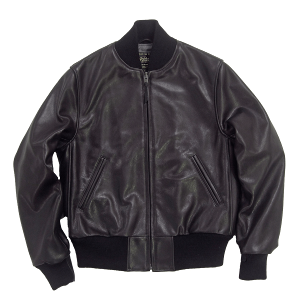 Golden Bear Black Bomber Leather Jacket