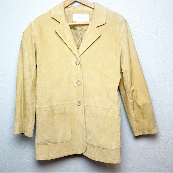 Margaret Godfrey Vintage Tan Suede Leather Coat