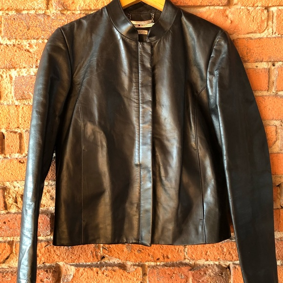 Tommy Hilfiger Black Faux Leather Jacket
