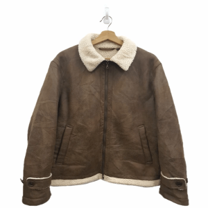 Uniqlu Brown Leather Winter Jacket