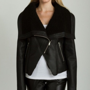 Women's Black Faux Leather Jacket