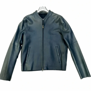 Emporio Armani Black Faux Leather Jacket