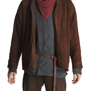 Colin Morgan Merlin Brown Suede Leather Jacket