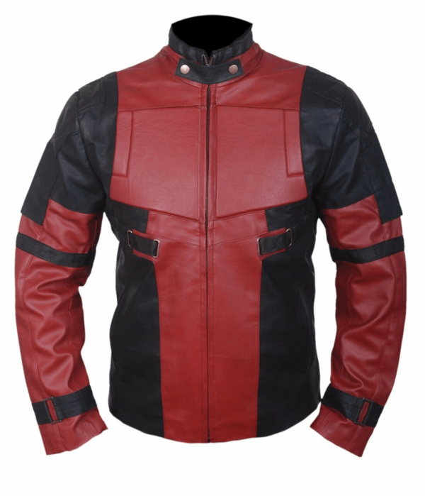 Deadpool Ryan Reynolds Red Faux Leather Jacket