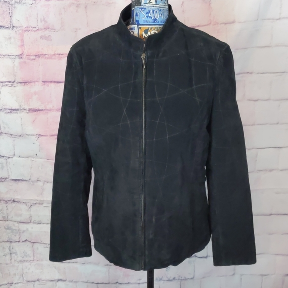 Luis Alvear Barcelona Black Faux Leather Jacket