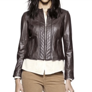 Tory Burch Cropped Leather Jacket