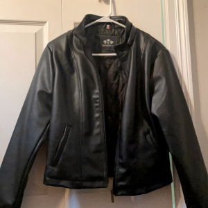 Emporio Co Womens Black Leather Jacket