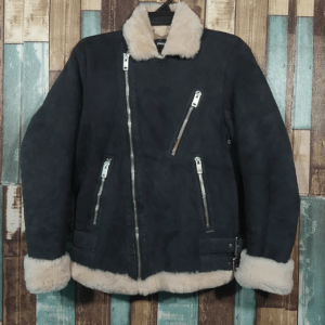 Diesel Shearling Fur Leather Jacket