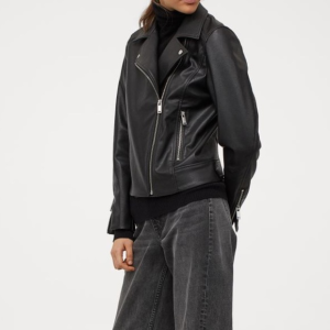 Women's Madewell Black Faux Leather Jacket