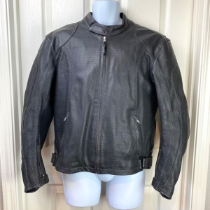 Teknic Leather Armored Black Jacket