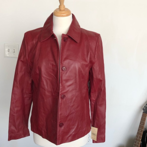 Women's Wilson’s Red Faux Leather Jacket