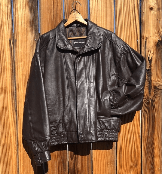 Pierre Cardin Dark Brown Faux Leather Jacket - Fortune Jackets