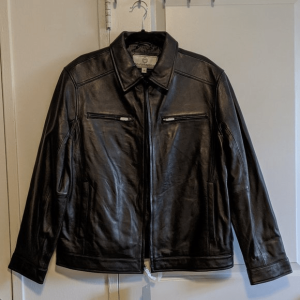 Boston Harbour Men's Black Leather Jacket