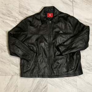 Coors Light Black Faux Leather Jacket