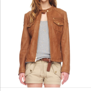 Women's Michael Kors Brown Soft Leather Jacket