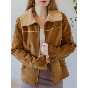 Vintage Gap Shearling Leather Suede Jacket