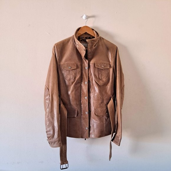 Pelle Studio Brown Faux Leather Jacket