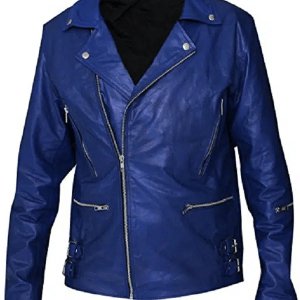 30 Seconds To Mars Jared Leto Blue Faux Leather Jacket