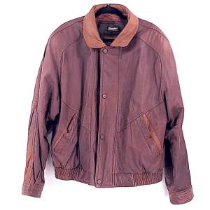 Vintage Adventure Bound Leather Bomber Jacket