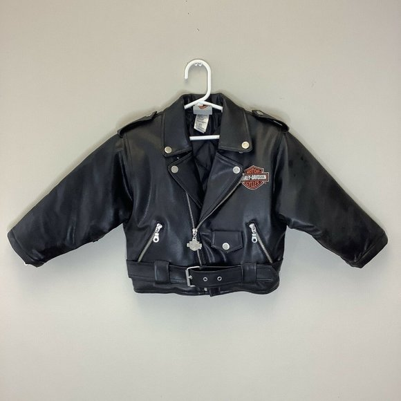 Harley Davidson Black Faux Leather Jacket
