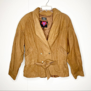 Verducci Thermolite Vintage Brown Leather Bomber Jacket