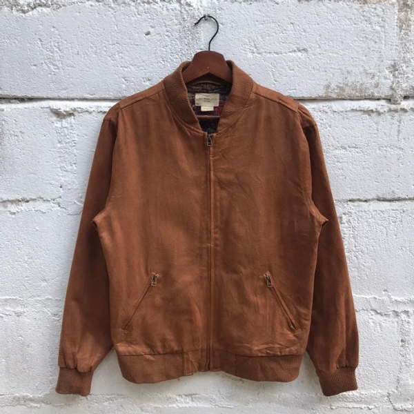 Vintage Obey Propaganda Brown Leather Jacket