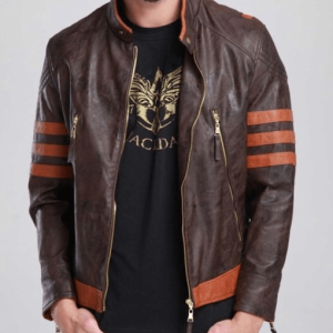 X Men Wolverine Brown Faux Leather Jacket