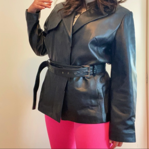 Black Faux Leather Jacket