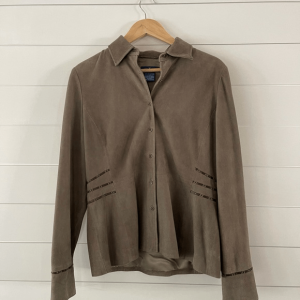 Faconnable Tan Leather Jacket