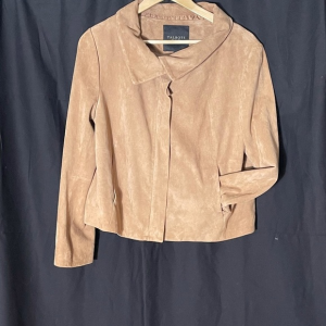 Women's Talbots Suede Leather Tan Jacket