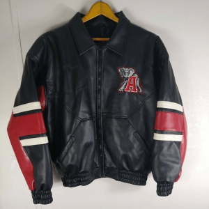 University Of Alabama Leather Bomber Jacket