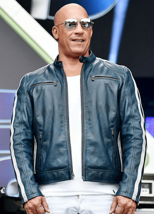Vin Diesel Fast And The Furious Black Leather Jacket
