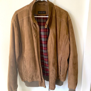 Beautiful Bruno Magli Suede Bomber Jacket