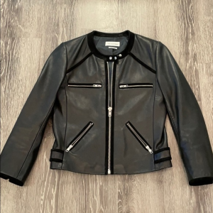 Isabel Marant Etoile Lamb Black Leather Jacket