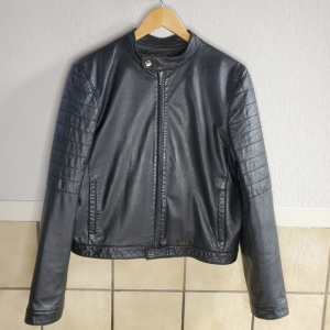 Ralph Lauren Black Leather Mens Jacket - Fortune Jackets