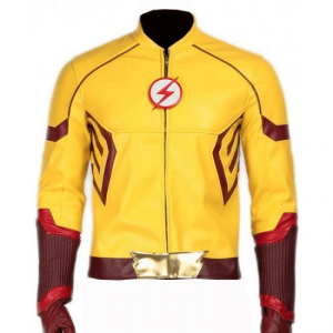 The Flash Tv Series Kid Yellow Leather Jacket