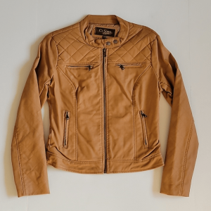 Ci Sono Brown Faux Leather Jacket