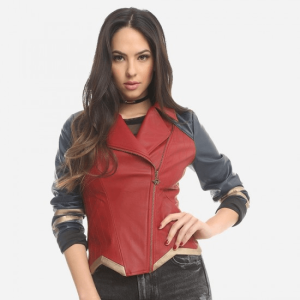 Wonder Woman Red Leather Jacket