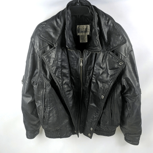 Vintage City Streets Mens Leather Jacket