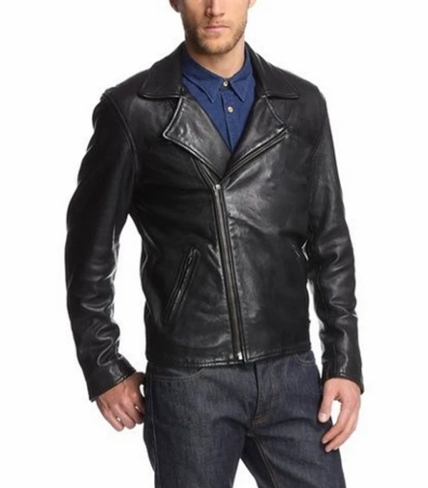 Men's Off Road Black Faux Leather Jacket